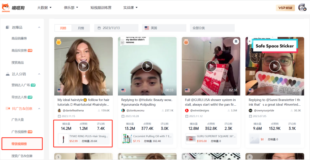 TikTok Shop “女士拖鞋”上线12天卖出2.7万单，“全自动贴膜神器”上线10天卖出1.9万单 | 嘀嗒狗