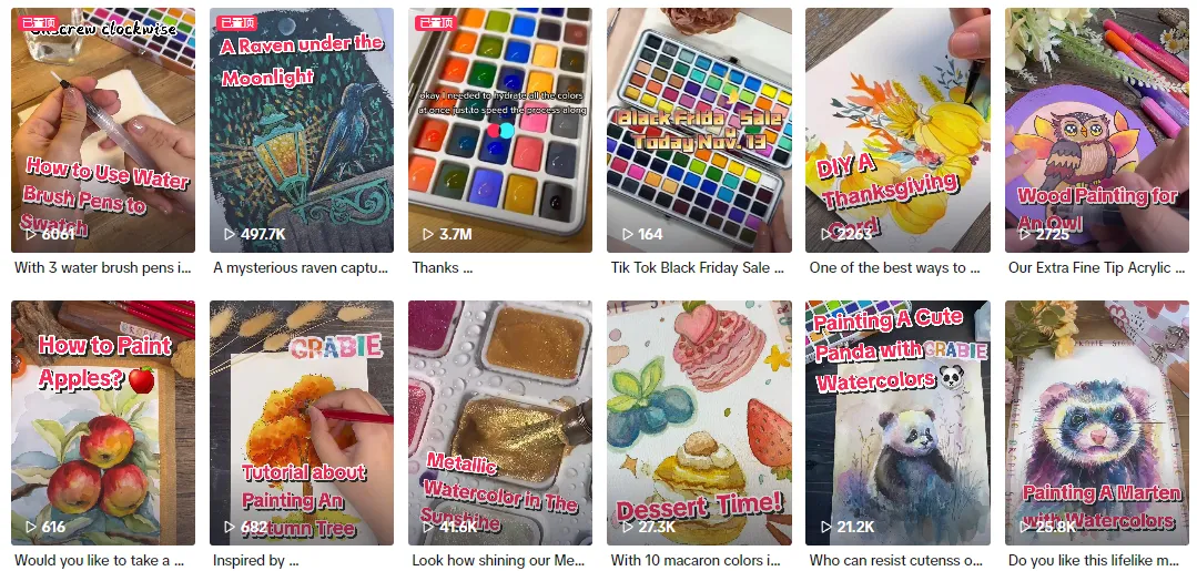 文具品牌Grabie在TikTok周销20万美金,揭秘这家小店的成功之道!