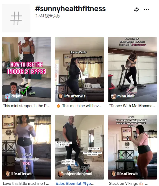 美国健身器材品牌Sunny Health & Fitness在TikTok上火爆,月销售额超过141万美元!