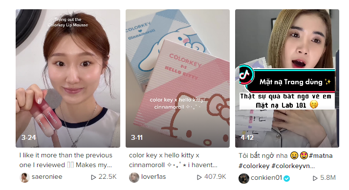 出海品牌新秀！Colorkey 如何引爆 TikTok 美妆类目？