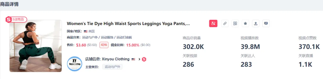 美区瑜伽裤赛道再现新爆品!7天狂揽200万美金!
