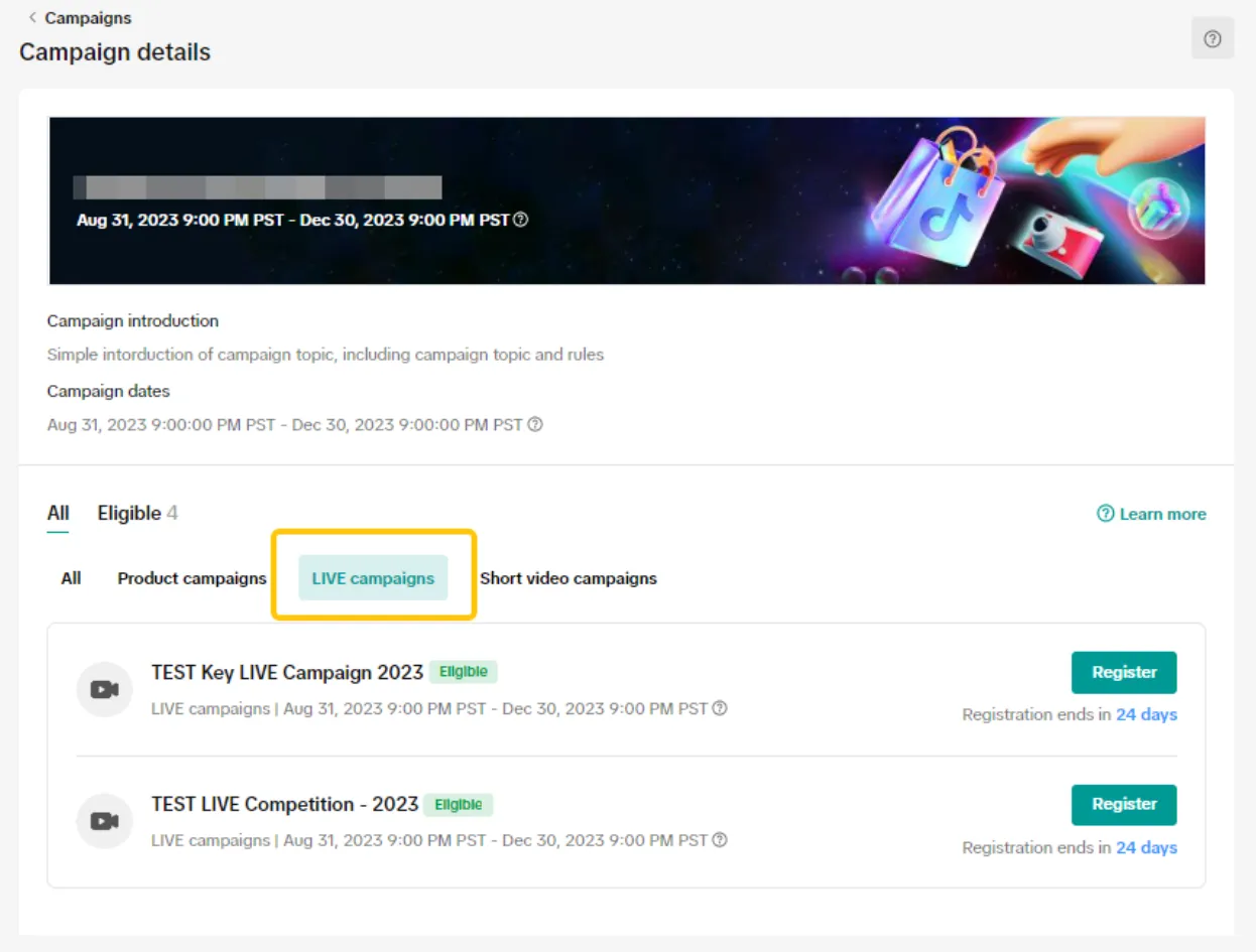TikTok&nbsp;Shop东南亚卖家直播活动如何申请？