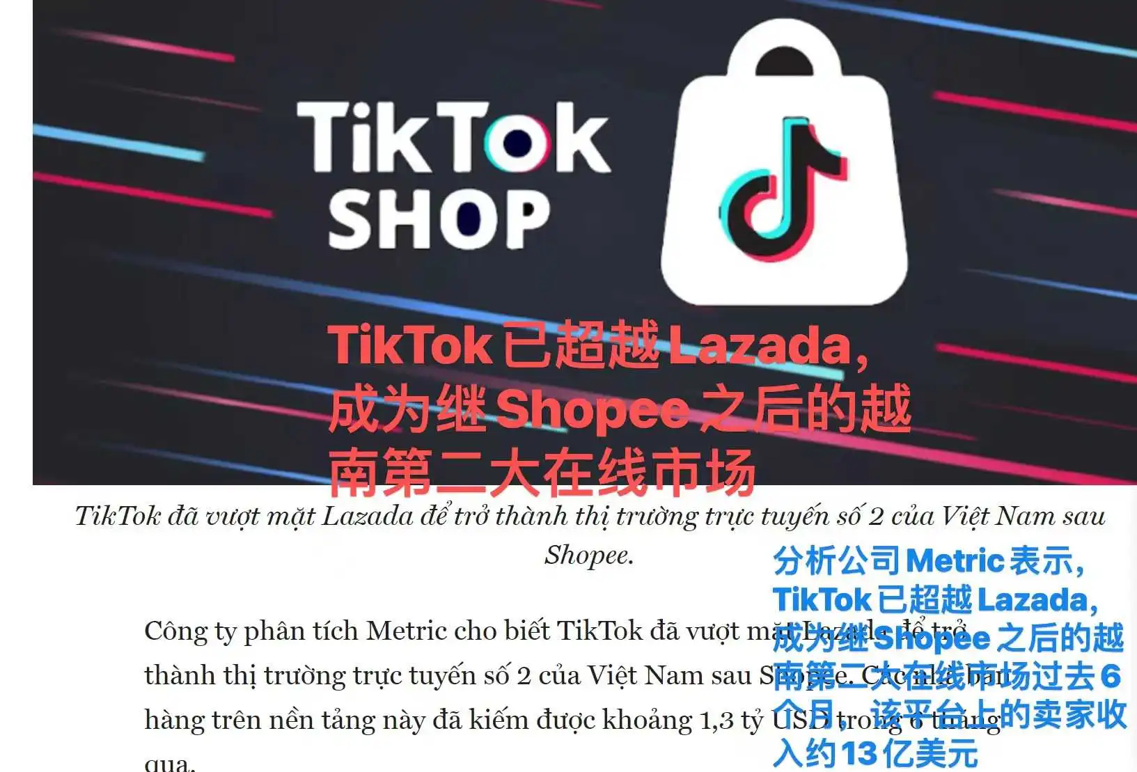 增速迅猛,TikTok越南市场崛起!
