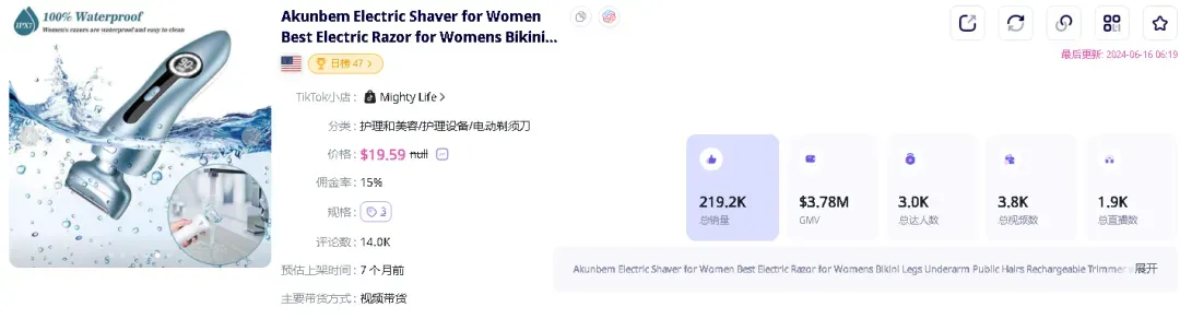 月销超百万美金,又一脱毛产品“丝滑”入局TikTok美区,订单源源不断