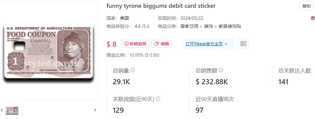 日销9.52万件!全托管小店爆量登榜 | TikTok美国小店周榜