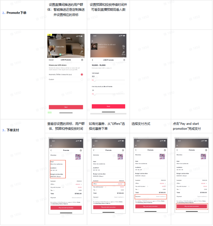  TikTok直播运营Promote 功能有哪些？