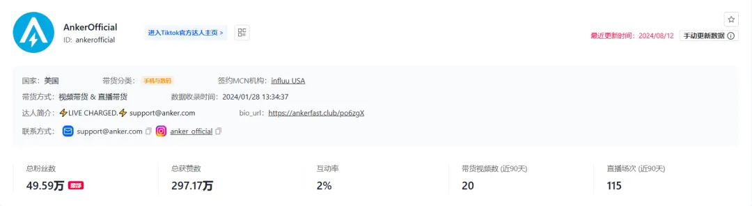 特朗普在马斯克直播中使用中国品牌Anker充电宝,外网火爆,安克股票涨停
