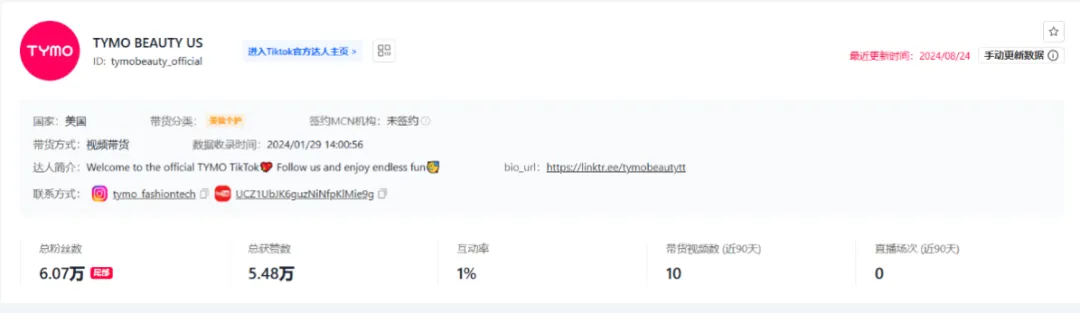 TikTok上的美力觉醒:TYMO-BEAUTY月销5.7万件的秘密