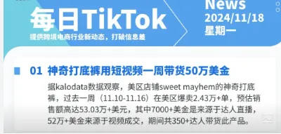 【TikTok日报24/11/18】TikTok AI营销工具!TikTok Shop美国站GMV新高!📢🚀🔥🌿