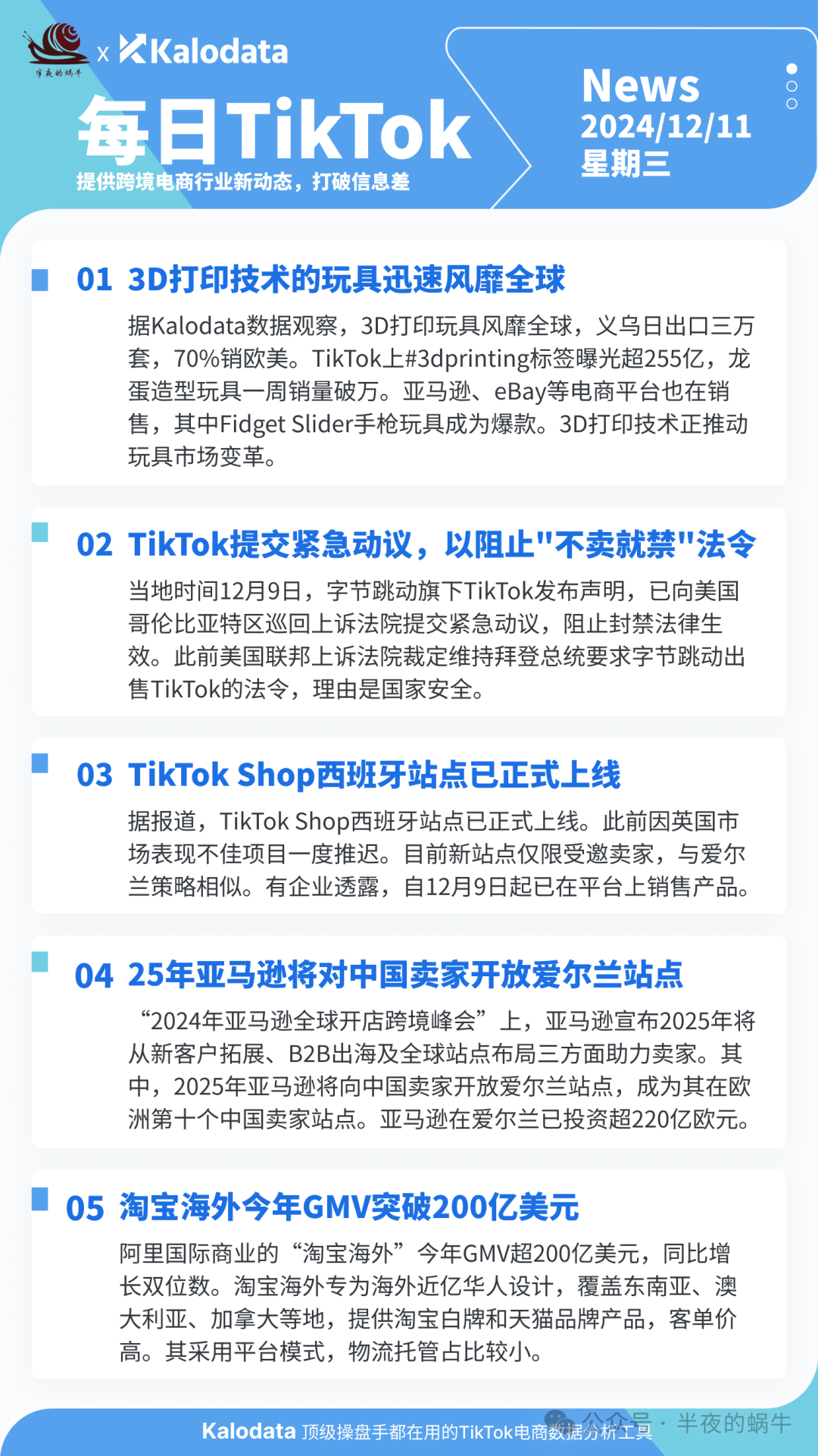 【TikTok日报24/12/11】TikTok紧急动议阻止禁令！西班牙站点上线！亚马逊开放爱尔兰站点！📢🚀🔥🌿