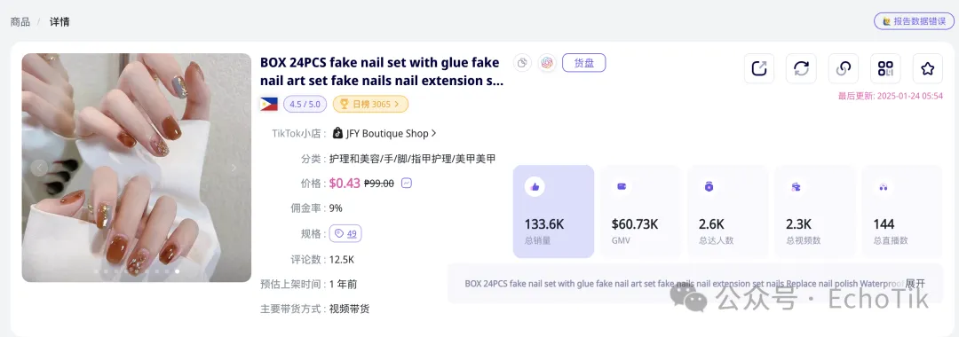 单品月销10万件!穿戴甲在东南亚爆火,TikTok引领美甲潮流