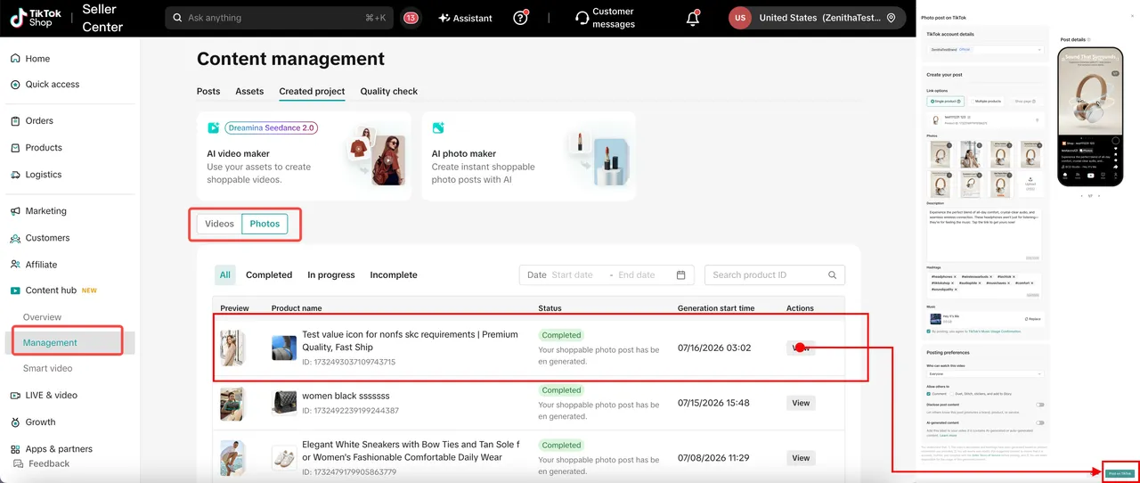 TikTok Shop 如何用AIGC工具生成图文挂车内容