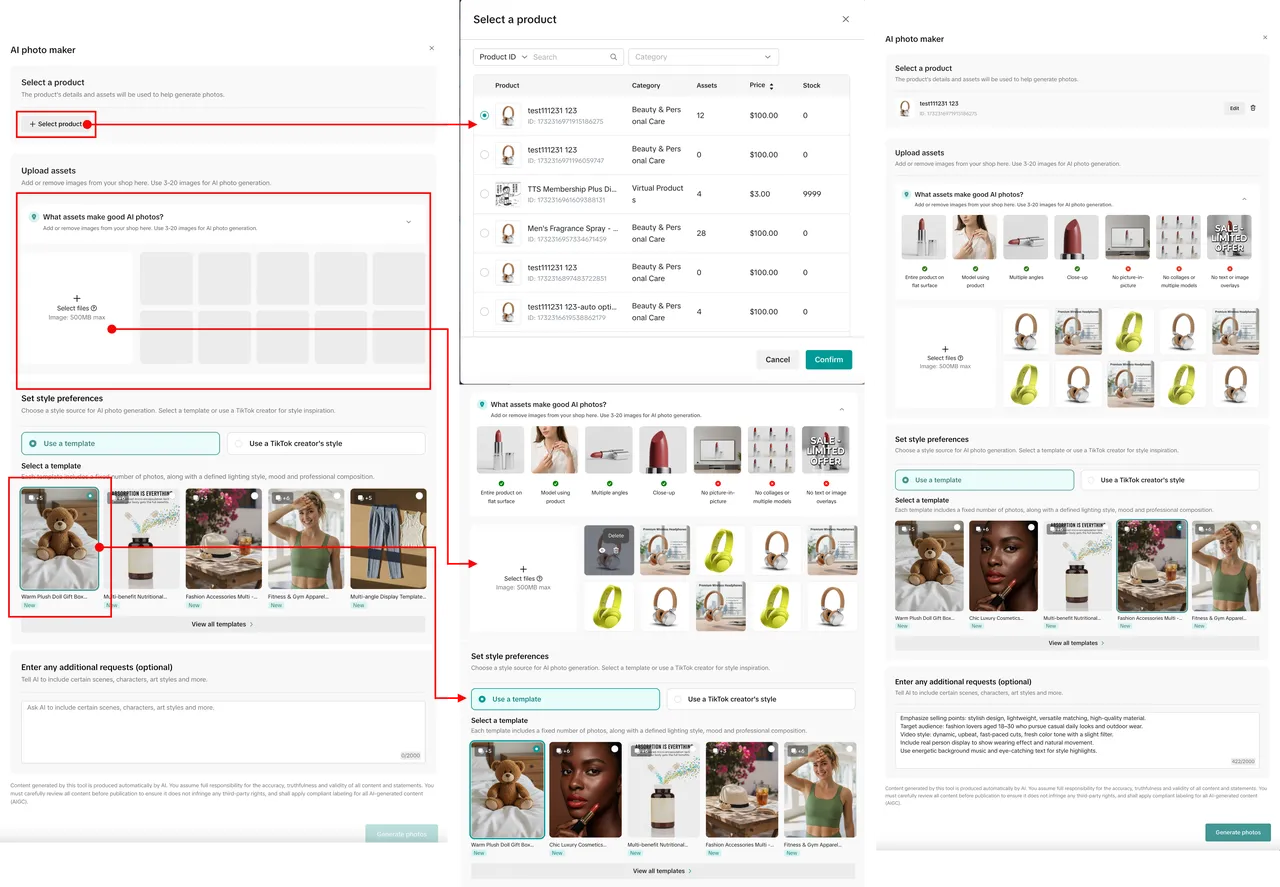 TikTok Shop 如何用AIGC工具生成图文挂车内容