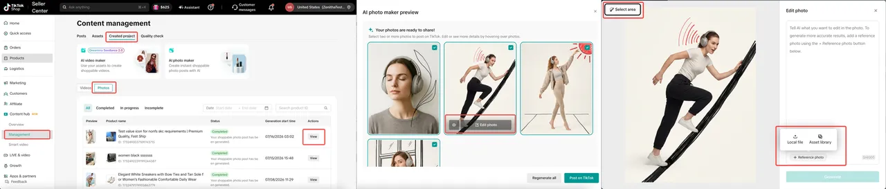 TikTok Shop 如何用AIGC工具生成图文挂车内容