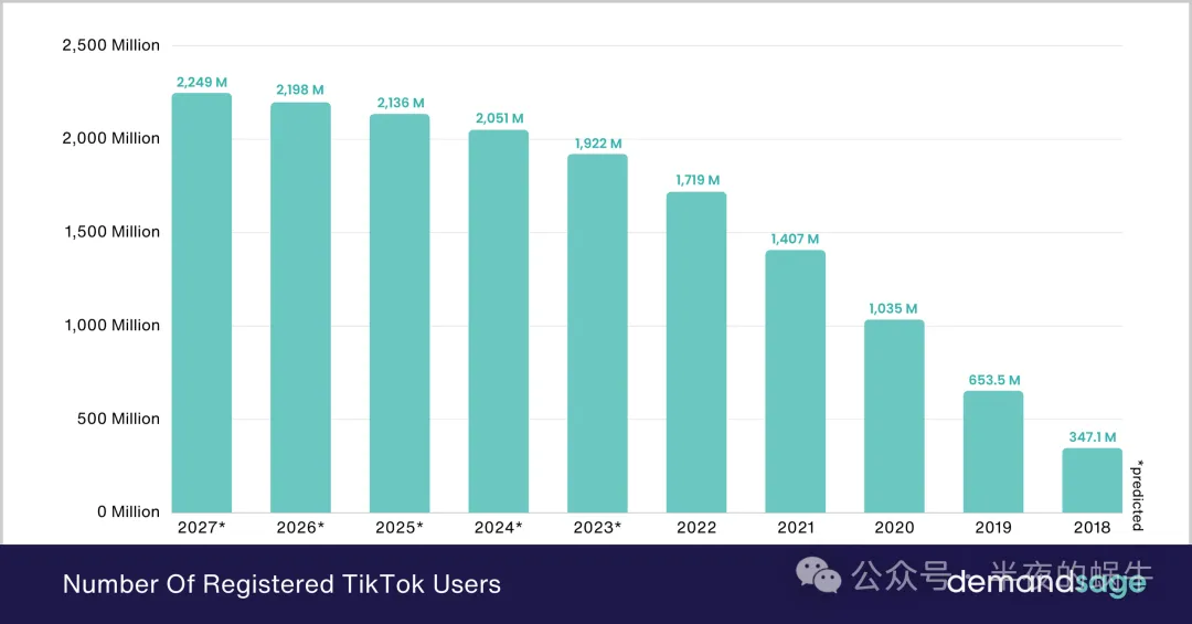 国人之光:2024 年 TikTok 全球用户统计数据【建议转发】