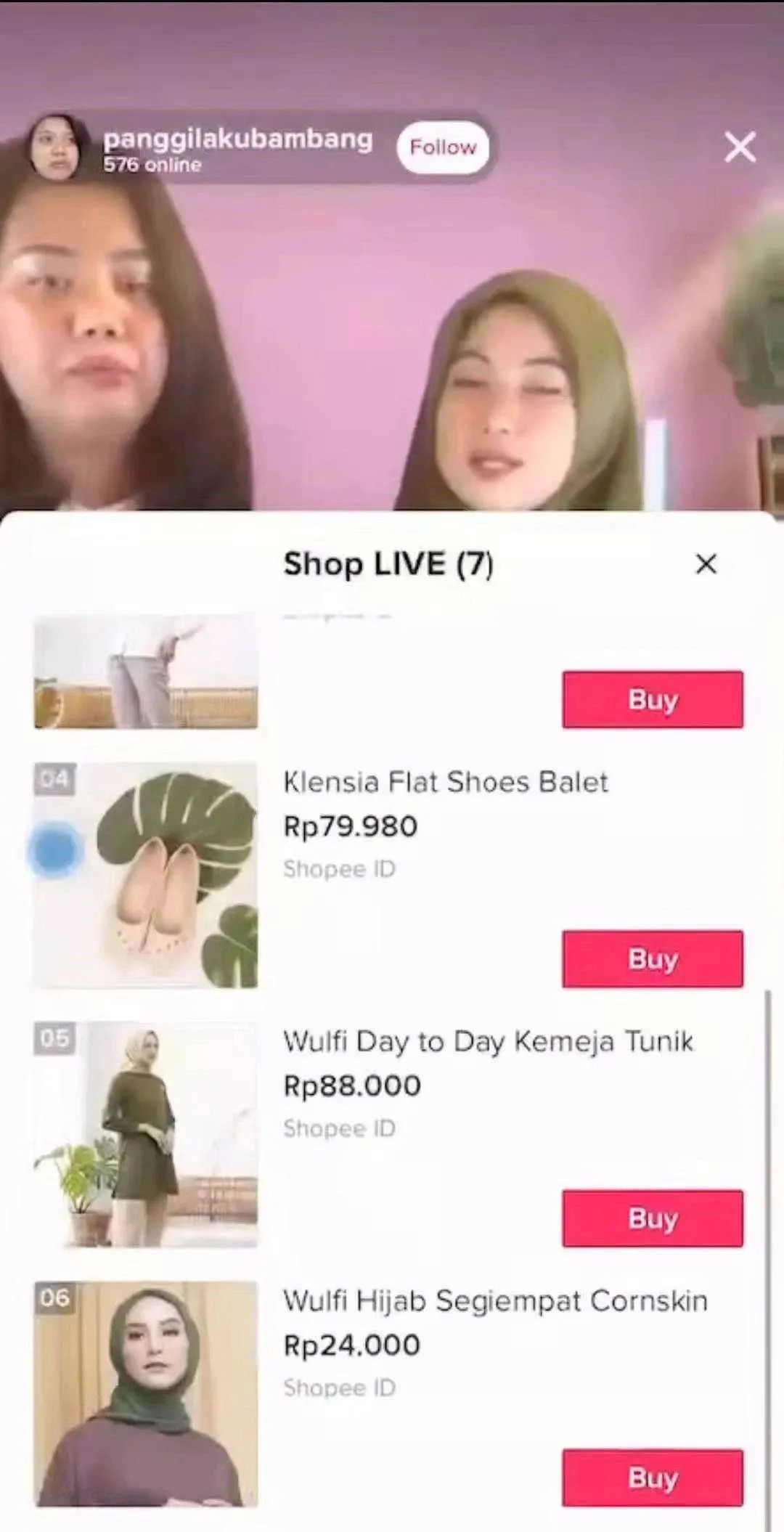 TikTok Shop直播带货截图