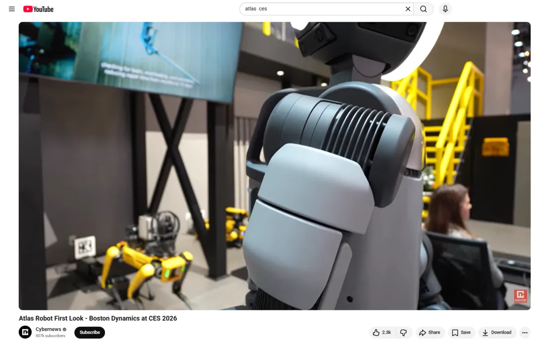 刷屏CES！波士顿动力Atlas量产版首秀，人形机器人要颠覆工厂了？