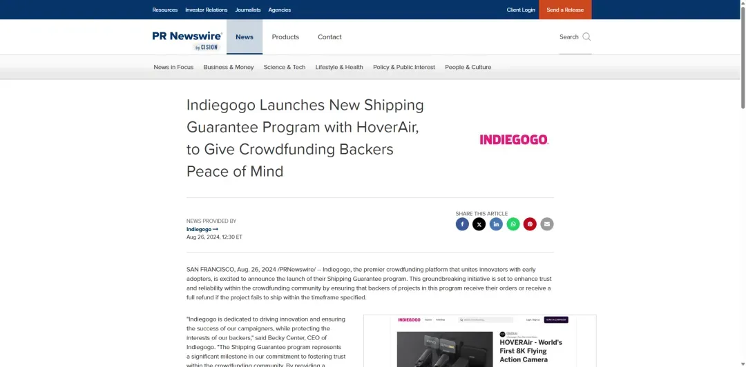 大疆垄断的无人机赛道,HoverAir凭什么众筹狂揽690万美金?