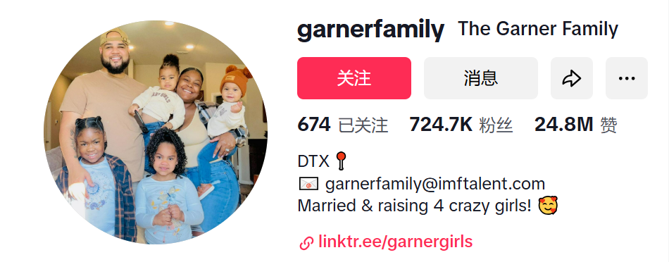 美国garnerfamilyDTX garnerfamily@imftalent.com