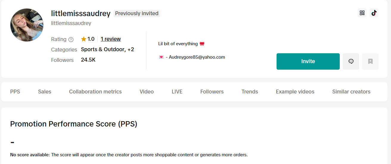 美国littlemisssaudreyhttps://www.tiktok.com/@littlemisssaudreyAudreygore85@yahoo.com