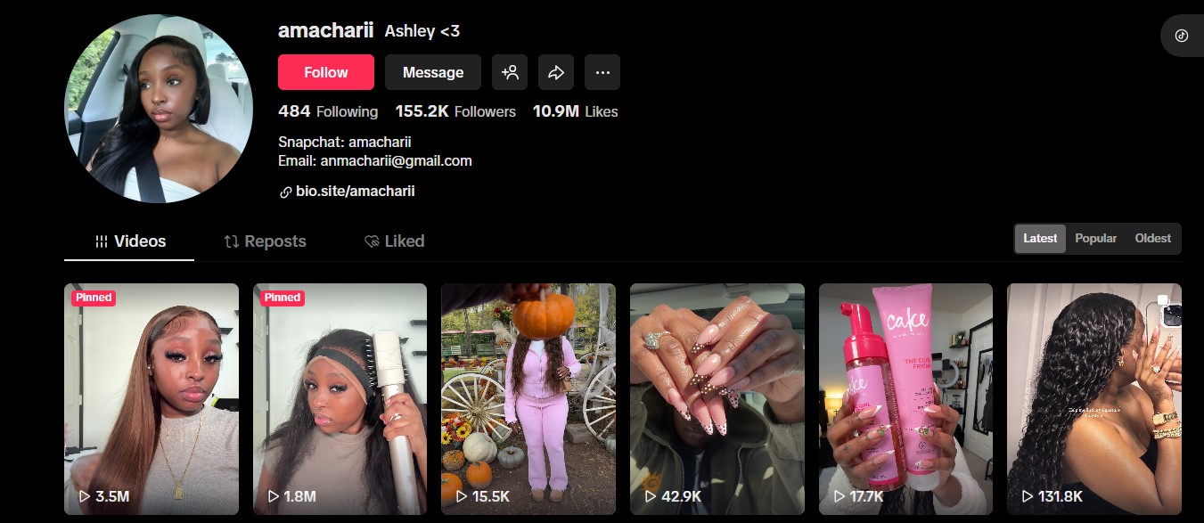 美国amachariihttps://www.tiktok.com/@amacharii?_r=1&_t=ZT-91ttfMT5N4Ianmacharii@gmail.com