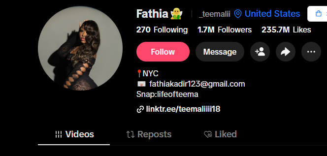 美国_teemaliihttps://www.tiktok.com/@_teemalii?lang=zh-Hansfathiakadir123@gmail.com9173440651 9173440651 
