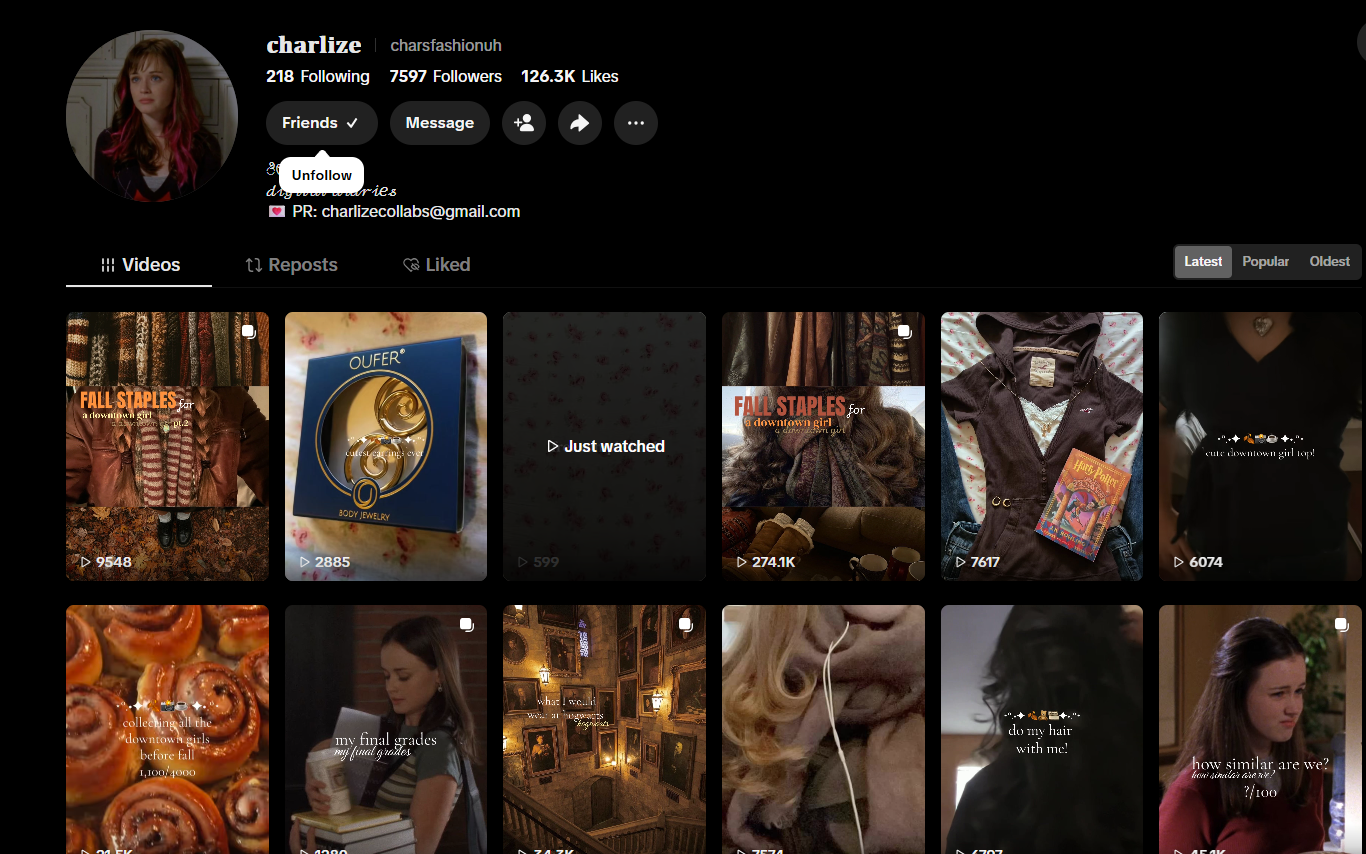 美国𝐜𝐡𝐚𝐫𝐥𝐢𝐳𝐞https://www.tiktok.com/@charsfashionuh?lang=en/