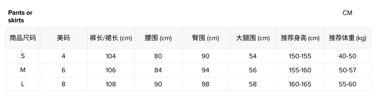 【英国/东南亚】TikTok Shop 商品尺码表信息规范-第3张图片