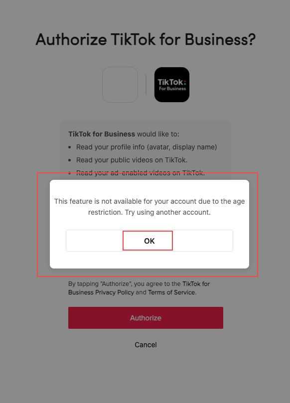 如何解决关联TikTok账号与TikTokforBusiness账户时受到年龄限制的问题-第1张图片