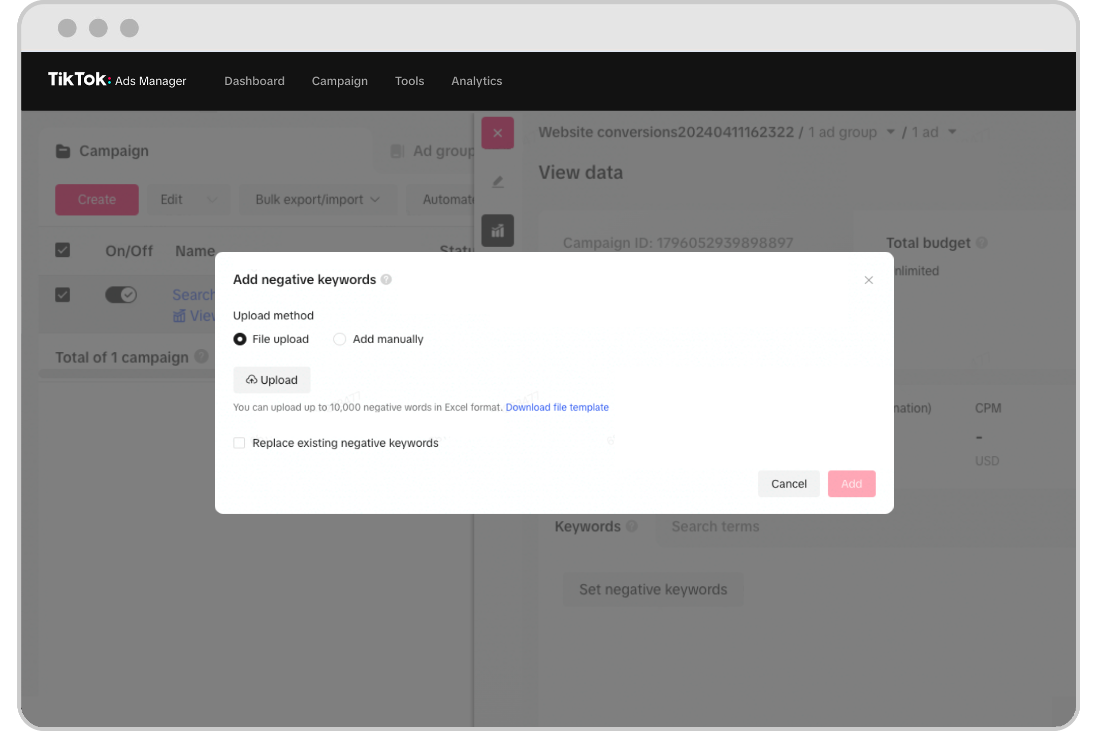 HowtosetupnegativekeywordsinTikTokAdsManager-第2张图片